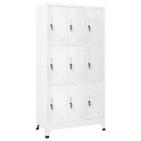 Steel locker with 9 compartments 90x45x180 cm by vidaXL, Lockers and storage cabinets - Ref: Foro24-20157, Price: 371,81 €, D...