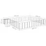 Black kennel 37.51 m² steel by vidaXL, Dog kennels and fences - Ref: Foro24-3082242, Price: 740,54 €, Discount: %