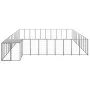 Black kennel 31.46 m² steel by vidaXL, Dog kennels and fences - Ref: Foro24-3082241, Price: 649,30 €, Discount: %