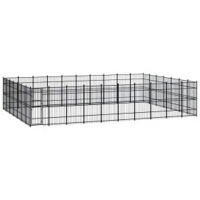Steel outdoor kennel 64.51 m² by vidaXL, Dog kennels and fences - Ref: Foro24-3098003, Price: 1,00 €, Discount: %