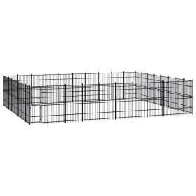 Steel outdoor kennel 73.73 m² by vidaXL, Dog kennels and fences - Ref: Foro24-3098006, Price: 1,00 €, Discount: %
