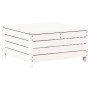 Juego de muebles de jardín 7 pzas madera maciza de pino blanco