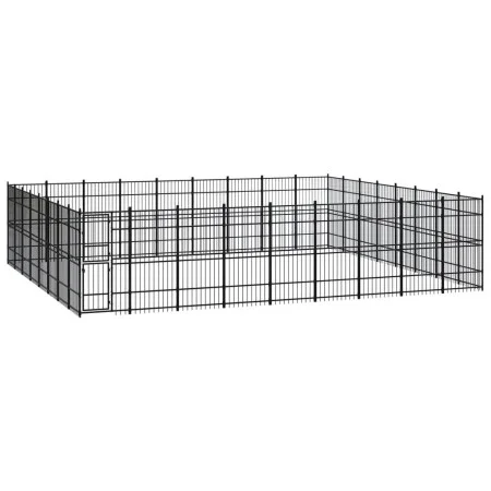 Outdoor steel dog kennel 66.36 m² by vidaXL, Dog kennels and fences - Ref: Foro24-3098005, Price: 1,00 €, Discount: %
