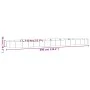 Steel flowerbed planter powder coated silver 600x140x36 cm by vidaXL, Pots and planters - Ref: Foro24-319052, Price: 134,66 €...