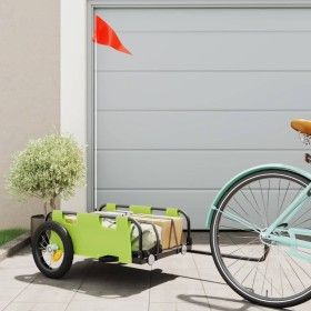 Fahrradanhänger aus Eisen und grünem Oxford-Stoff von vidaXL, Fahrradanhänger - Ref: Foro24-94165, Preis: 80,24 €, Rabatt: %