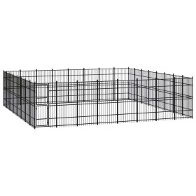 Steel outdoor kennel 58.98 m² by vidaXL, Dog kennels and fences - Ref: Foro24-3098004, Price: 1,00 €, Discount: %