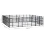 Steel outdoor kennel 58.98 m² by vidaXL, Dog kennels and fences - Ref: Foro24-3098004, Price: 1,00 €, Discount: %