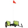 Fahrradanhänger aus Eisen und grünem Oxford-Stoff von vidaXL, Fahrradanhänger - Ref: Foro24-94165, Preis: 80,24 €, Rabatt: %