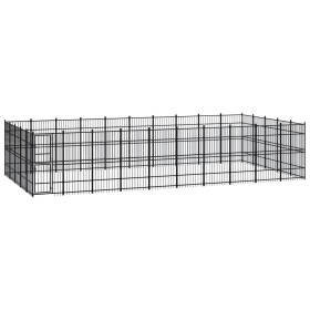 Steel outdoor kennel 46.08 m² by vidaXL, Dog kennels and fences - Ref: Foro24-3097994, Price: 1,00 €, Discount: %