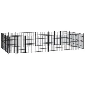 Steel outdoor kennel 46.08 m² by vidaXL, Dog kennels and fences - Ref: Foro24-3097994, Price: 1,00 €, Discount: %
