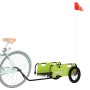Fahrradanhänger aus Eisen und grünem Oxford-Stoff von vidaXL, Fahrradanhänger - Ref: Foro24-94165, Preis: 80,24 €, Rabatt: %