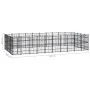 Steel outdoor kennel 46.08 m² by vidaXL, Dog kennels and fences - Ref: Foro24-3097994, Price: 1,00 €, Discount: %
