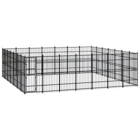 Stahl-Außenzwinger 45,16 m² von vidaXL, Hundehütten und Zäune - Ref: Foro24-3098000, Preis: 1,00 €, Rabatt: %