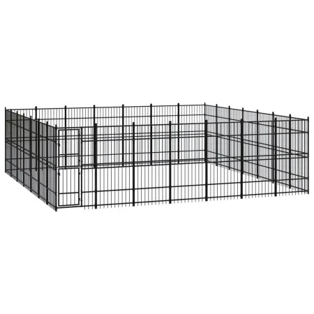Steel outdoor kennel 45.16 m² by vidaXL, Dog kennels and fences - Ref: Foro24-3098000, Price: 1,00 €, Discount: %