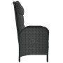 Reclining garden bench with black PE rattan cushions 107 cm by vidaXL, garden benches - Ref: Foro24-319894, Price: 154,58 €, ...