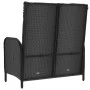 Reclining garden bench with black PE rattan cushions 107 cm by vidaXL, garden benches - Ref: Foro24-319894, Price: 159,07 €, ...