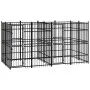 Steel outdoor kennel 7.37 m² by vidaXL, Dog kennels and fences - Ref: Foro24-3098010, Price: 758,97 €, Discount: %