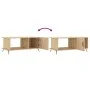 Oak Sonoma plywood coffee table 90x50x40 cm by vidaXL, Coffee table - Ref: Foro24-829463, Price: 45,60 €, Discount: %