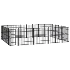 Stahlzwinger für den Außenbereich 44,24 m² von vidaXL, Hundehütten und Zäune - Ref: Foro24-3097997, Preis: 1,00 €, Rabatt: %