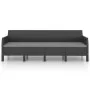 Gartenmöbel-Set 4 Stück Kissen PP Rattan Anthrazitgrau von vidaXL, Gartensets - Ref: Foro24-3079676, Preis: 597,86 €, Rabatt: %