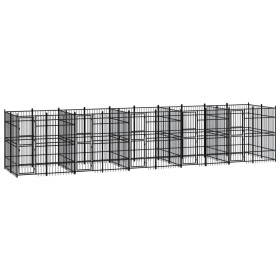 Zwinger aus Stahl für den Außenbereich 18,43 m² von vidaXL, Hundehütten und Zäune - Ref: Foro24-3098013, Preis: 1,00 €, Rabat...