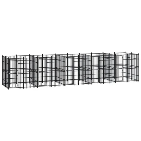 Zwinger aus Stahl für den Außenbereich 18,43 m² von vidaXL, Hundehütten und Zäune - Ref: Foro24-3098013, Preis: 1,00 €, Rabat...