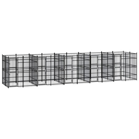 Zwinger aus Stahl für den Außenbereich 18,43 m² von vidaXL, Hundehütten und Zäune - Ref: Foro24-3098013, Preis: 1,00 €, Rabat...