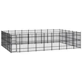 Steel outdoor kennel 49.77 m² by vidaXL, Dog kennels and fences - Ref: Foro24-3097998, Price: 1,00 €, Discount: %