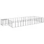 Black kennel 26.62 m² steel by vidaXL, Dog kennels and fences - Ref: Foro24-3082217, Price: 648,38 €, Discount: %