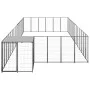 Black kennel 26.62 m² steel by vidaXL, Dog kennels and fences - Ref: Foro24-3082217, Price: 648,38 €, Discount: %