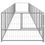 Silver kennel 9 m² steel by vidaXL, Dog kennels and fences - Ref: Foro24-3082107, Price: 321,35 €, Discount: %