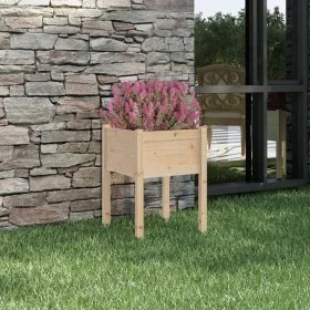 Solid pine wood planter 50x50x70 cm by vidaXL, Pots and planters - Ref: Foro24-810799, Price: 32,11 €, Discount: %