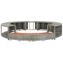 Graue Whirlpool-Einfassung aus synthetischem Rattan von vidaXL, Pool- und Spa-Zubehör - Ref: Foro24-46459, Preis: 723,10 €, R...