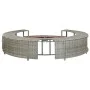 Gray synthetic rattan hot tub surround by vidaXL, Pool and spa accessories - Ref: Foro24-46459, Price: 605,83 €, Discount: %
