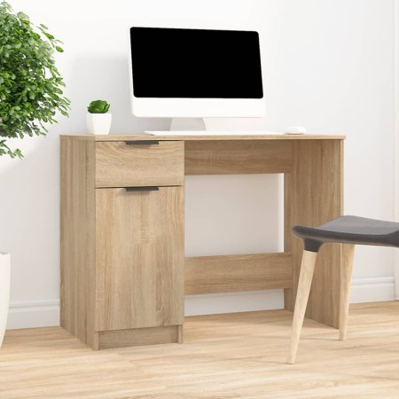 Schreibtisch aus Sonoma-Eichensperrholz, 100 x 50 x 75 cm von vidaXL, Schreibtische - Ref: Foro24-811496, Preis: 115,31 €, Ra...