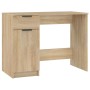 Schreibtisch aus Sonoma-Eichensperrholz, 100 x 50 x 75 cm von vidaXL, Schreibtische - Ref: Foro24-811496, Preis: 115,31 €, Ra...
