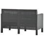 Garden furniture set, 2 pieces, anthracite grey PP rattan cushions by vidaXL, Garden sets - Ref: Foro24-3079667, Price: 228,1...