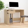 Schreibtisch aus Sonoma-Eichensperrholz, 100 x 50 x 75 cm von vidaXL, Schreibtische - Ref: Foro24-811496, Preis: 115,31 €, Ra...