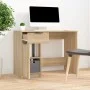Schreibtisch aus Sonoma-Eichensperrholz, 100 x 50 x 75 cm von vidaXL, Schreibtische - Ref: Foro24-811496, Preis: 111,44 €, Ra...