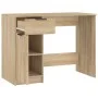 Schreibtisch aus Sonoma-Eichensperrholz, 100 x 50 x 75 cm von vidaXL, Schreibtische - Ref: Foro24-811496, Preis: 111,44 €, Ra...