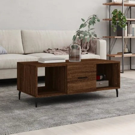 Couchtisch aus braunem Eichensperrholz, 102 x 50 x 40 cm von vidaXL, Couchtisch - Ref: Foro24-829323, Preis: 47,84 €, Rabatt: %