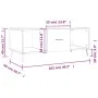 Couchtisch aus braunem Eichensperrholz, 102 x 50 x 40 cm von vidaXL, Couchtisch - Ref: Foro24-829323, Preis: 47,84 €, Rabatt: %