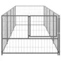 Silberner Zwinger 4 m² Stahl von vidaXL, Hundehütten und Zäune - Ref: Foro24-3082102, Preis: 152,10 €, Rabatt: %