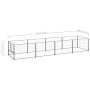 Silberner Zwinger 4 m² Stahl von vidaXL, Hundehütten und Zäune - Ref: Foro24-3082102, Preis: 154,47 €, Rabatt: %