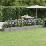 Blumenbeet aus Stahl pulverbeschichtet silber 450x140x36 cm von vidaXL, Töpfe und Pflanzgefäße - Ref: Foro24-319042, Preis: 1...
