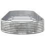 Blumenbeet aus Stahl pulverbeschichtet silber 450x140x36 cm von vidaXL, Töpfe und Pflanzgefäße - Ref: Foro24-319042, Preis: 1...