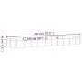 Blumenbeet aus Stahl pulverbeschichtet silber 450x140x36 cm von vidaXL, Töpfe und Pflanzgefäße - Ref: Foro24-319042, Preis: 1...