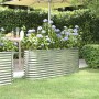 Pflanzbeet Stahl Pulverbeschichtung silber 152x40x68 cm von vidaXL, Töpfe und Pflanzgefäße - Ref: Foro24-318897, Preis: 71,63...