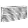 Jardinera arriate acero recubrimiento polvo plata 152x40x68 cm de vidaXL, Maceteros y jardineras - Ref: Foro24-318897, Precio...