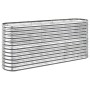 Pflanzbeet Stahl Pulverbeschichtung silber 152x40x68 cm von vidaXL, Töpfe und Pflanzgefäße - Ref: Foro24-318897, Preis: 71,63...